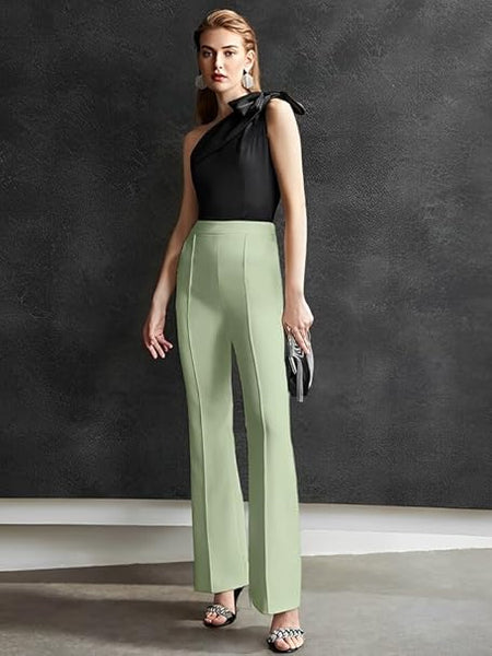 Women High-Waisted Pista Trousers