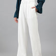 Womens Korean White Trousers