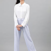 Womens Korean Light Purple Trousers