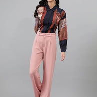 Womens Korean Pink Trousers