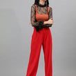 Womens Korean Red Trousers