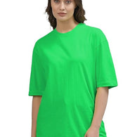 Women Oversized Half Sleeve Neon Tshirt