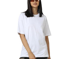 Women Cotton Oversized White T-shirt