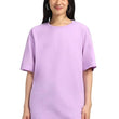 Pure Cotton Women Half Sleeve Purple T-Shirt