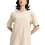 Pure Cotton Women Half Sleeve Swan White T-Shirt