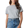 Plain Cotton Women Grey T-Shirts