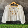 Best Knitting Embroidery Georgette Top